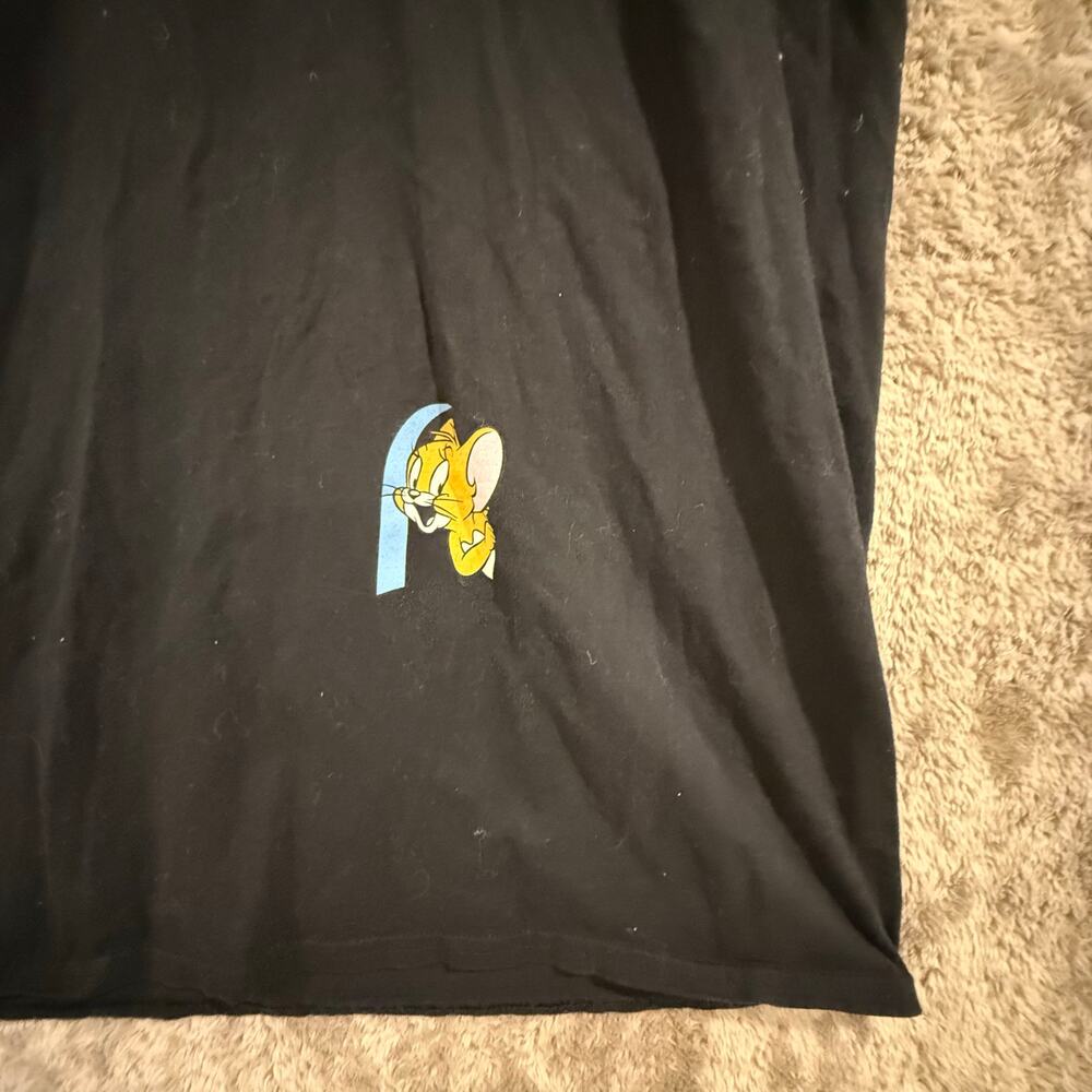 Tom and Jerry Black Graphic T Shirt XL Extra Large Men Adult - Picture 6 of 11